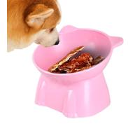 Gamelle surélevée pour chat - Gamelle surélevée et inclinée pour chat - Protection du cou de dessin animé - Gamelle d'eau pour chat et chaton pour soulager le stress et prévenir la fatigue du cou