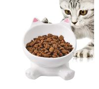 Gamelle surélevée pour chat - Gamelle surélevée pour chat - Vaisselle surélevée avec base antidérapante et protection anti-basculement pour manger et boire