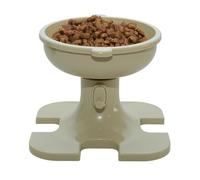 Gamelle surélevée pour chat - Hauteur réglable - Antidérapante - Anti-renversement - Avec poignée en éponge magnétique - Protection du cou pour animaux domestiques - Pour chats, chiens, chiots et