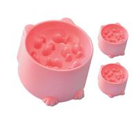 Gamelle surélevée pour chat - Mangeoire lente, mangeoire à eau | 3 gamelles surélevées anti-déversement | Fournitures lisses et sûres pour les amoureux des animaux de compagnie