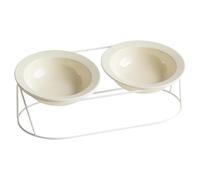 Gamelle Surélevée pour Chat,Station Anti-Renversement avec Protection du Cou - Bol Large Ouvert Rehaussé pour Protection du Cou - pour Soulager la Fatigue, Utilisation Intérieure et Extérieure,