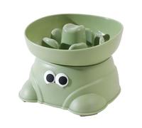 Gamelle Surélevée pour Chien, Bol Lente pour Animaux de Compagnie, Assiette pour Eau et Nourriture pour Chats avec Base et Bandes Antidérapantes pour Chiens de Petite et Moyenne Taille