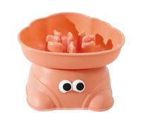 Gamelle Surélevée pour Chien, Bol Lente pour Animaux de Compagnie, Assiette pour Eau et Nourriture pour Chats avec Base et Bandes Antidérapantes pour Chiens de Petite et Moyenne Taille