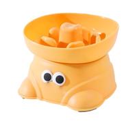 Gamelle Surélevée pour Chien, Bol Lente pour Animaux de Compagnie, Assiette pour Eau et Nourriture pour Chats avec Base et Bandes Antidérapantes pour Chiens de Petite et Moyenne Taille