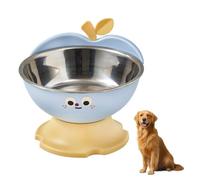 Gamelle Surélevée pour Chien et Chat, Bol INOX 201 Alimentaire avec Support Antidérapant, Distributeur de Eau Écuelle Détachable, pour Repas Quotidien et Protection Cervicale