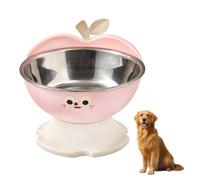 Gamelle Surélevée pour Chien et Chat, Bol INOX 201 Alimentaire avec Support Antidérapant, Distributeur de Eau Écuelle Détachable, pour Repas Quotidien et Protection Cervicale