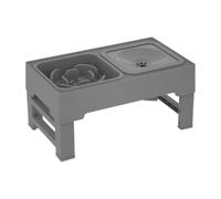 Gamelle Surélevée pour Chien Table De Repas Animaux Réglable en Hauteur Et