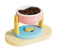 Gamelle surélevée réglable pour chien avec mangeoires pour la plupart des tailles de chien, couleur vive, ventouse réglable