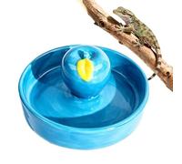 Gamelle Tortue Terrestre | Bac d'alimentation en Céramique Stable Anti-Basculement - Bol À Reptiles - pour Tortues Terrestres Et Aquatiques, Lézards, Gecko Léopard, Serpent, Grenouille,