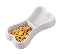 Gamelles à nourriture et à eau - Double station à vaisselle, base antidérapante pour chiot, plateau d'alimentation élargi, bac de sol avec bord anti-éclaboussures, serveur stable pour animal de