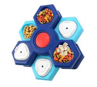 Gamelles anti-angle pour chien - Lecteur rotatif pour animaux de compagnie avec plusieurs | Mangeoire lente interactive pour chiots, intérieur, appartement, dortoir, maison, cuisine, salon