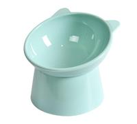 Gamelles Anti-vomi pour Chats D'intérieur, Bol Surélevé De Nourriture Chat Inclinable Gamelle Surélevée Peu Profonde Station d'alimentation - Nourriture Et Eau Profonen Étain