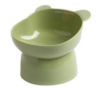 Gamelles Anti-vomi pour Chats D'intérieur, Bol Surélevé De Nourriture Chat Inclinable Gamelle Surélevée Peu Profonde Station d'alimentation - Nourriture Et Eau Profonen Étain