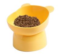 Gamelles Anti-vomi pour Chats D'intérieur, Bol Surélevé De Nourriture Chat Inclinable Gamelle Surélevée Peu Profonde Station d'alimentation - Nourriture Et Eau Profonen Étain