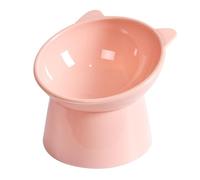 Gamelles Anti-vomi pour Chats D'intérieur, Bol Surélevé De Nourriture Chat Inclinable Gamelle Surélevée Peu Profonde Station d'alimentation - Nourriture Et Eau Profonen Étain