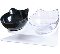 Gamelles Chat Chien Double Bols Pour Chats Antidérapants Avec Support Surélevé Anti-Dérapant Chat Bols