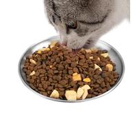 Gamelles Chat en Acier Inoxydable | Assiettes Peu Profondes Antidérapantes pour Nourriture - Gamelle Plate pour Chat - pour Usage en Appartement, en Voyage, Coin Repas, Chambre, Cuisine et Maison