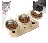 Gamelles décoratives pour chat, gamelle légère pour chien, 42 x 16 x 14,5 cm, bol pour chiot pour base antidérapante, mangeoire en silicone de qualité alimentaire, articles pour animaux de compagnie