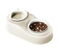 Gamelles inclinées pour nourriture pour chats - Gamelles surélevées pour gamelles d'eau pour animaux de compagnie de 400 ml, bols doubles anti-vomissements | Design révolutionnaire pour chiens, chats