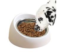 Gamelles inclinées surélevées pour chats, bol surélevé anti-vomissement pour chats avec inclinaison de 16 degrés, bol d'alimentation surélevé pour la fatigue des moustaches, bol pour petit prof