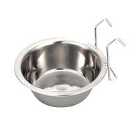 Gamelles pour cage de chien, distributeur d'eau en acier inoxydable pour chats avec crochet, bol suspendu pour niche, maison, cage d'intérieur pour animaux domestiques distributeur d'eau pour une