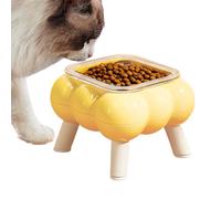 Gamelles pour chat | Bol surélevé antidérapant | Plateau ergonomique pour grandir | Double bol pour nourriture et eau 350 g en PP et design anti-mating, accès facile, utilisation domestique