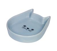 Gamelles pour chat en céramique Nobby Pet Kitty Face Bleu 200 ml