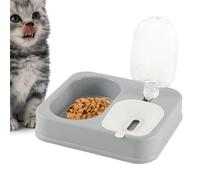 Gamelles pour chat pour nourriture et eau | Gamelles 2 en 1 avec poids automatique de l'eau - Ensemble distributeur d'eau et de nourriture pour lapin, fournitures pour animaux de compagnie pour