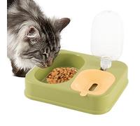 Gamelles pour chat pour nourriture et eau - Gamelles 2 en 1 avec poids automatique d'eau, mangeoire et abreuvoir, station d'alimentation pour chats et petits chiens