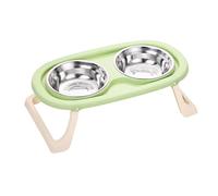 Gamelles pour chat surélevées - Bol haut amovible et réglable en hauteur pour nourrir votre chat avec la fonction de hauteur réglable de cette double gamelle, beau design en mo