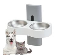 Gamelles pour Chats - Double Gamelle Réglable en Hauteur pour Animal De Compagnie De 27,9 Cm, Gamelle Murale Amovible pour Chien, Récipient Alimentaire Peu Encombrant | Bol d'eau Polyvalent pour Chat
