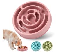 Gamelles pour chien à alimentation lente en silicone avec antidérapant, alimentation lente et design antidérapant, réduction de l'ennui et de l'anxiété, convient pour toutes les races de chiens et