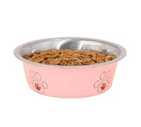 Gamelles pour Chien - Anti-Rouille - Motif Empreintes de Pattes - Gamelles pour Chat - Mangeoire en Eau - pour Chiot, Chat, intérieur et extérieur, Maison, Appartement, Balcon, Salon, Camping