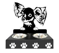 Gamelles pour chien - Gamelles créatives pour chiens - Gamelles amusantes et mignonnes pour chiens - Support amovible - Gamelle en acier inoxydable en fer forgé pour nourrir les chiens et nous