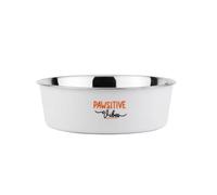 Gamelles pour chien inox antidérapante Nobby Pet Fusion Blanc 13 cm