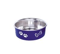 Nobby Gamelle en Acier Inoxydable « Fusion » antidérapante Bleu 13 cm 0,5 l