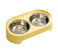 Gamelles pour Chien - Plateau Double Anti-Fuite Inoxydable,Gamelle pour Chien et Chat,pour Chiots et Chiens Adultes Chats Petits et Grands Intérieur Extérieur Jardin Salon