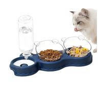 Gamelles pour Nourriture Chat,Dispenseur Incliné à 15° avec Base Anti-Glissement | Gamelle Surélevée pour Nourriture et Eau - pour Chien Lapin Toutes Tailles - Usage Quotidien Nuit Intérieur Balcon