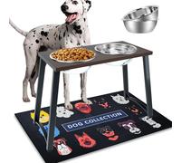 ADENGL Gamelles surélevées extra larges pour chiens de taille XXL avec deux gamelles de nourriture pour chiens de 3 000 ml, support surélevé pour chiens de grande taille, bols réglables surélevés avec