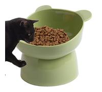 Gamelles surélevées pour chat, assiette anti-vomissement pour chat, gamelles surélevées inclinées, antidérapantes et anti-rouille, gamelles pour chats d'intérieur et petits chiens