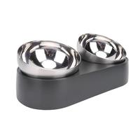 Gamelles surélevées pour Chat, Bols à Nourriture en Acier Inoxydable, Plats pour Chat pour Nourriture et Eau, Station d'alimentation pour Animaux domestiques, Assiette pour Petits