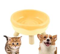 Gamelles surélevées pour chat - Design donut - Pour manger le stress, le stress - Antidérapantes - Prévention du refoulement - Facile à obtenir de la nourriture - Pour chiens de petite, moyenne et