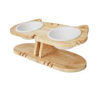 Gamelles surélevées pour chat - Distributeur de nourriture avec protection de la colonne cervicale - Gamelle inclinée surélevée pour enfants - Pour l'intérieur, le sol, le salon et le