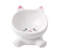 Gamelles Surélevées pour Chat - Ensemble De Gamelles Surélevées en Céramique, Base Inclinée Anti-déversement Et Antidérapante, Station d'eau pour Aliments pour Animaux | Support pour Manger Et Boire,