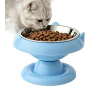Gamelles surélevées pour chat - Gamelle en acier inoxydable anti-basculement, soulagement du cou, large ouverture, gamelle surélevée pour chiots et chiens, alimentation en intérieur, extérieur, maison