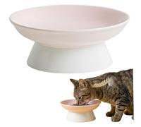 Gamelles surélevées pour Chat, gamelle surélevée pour Chat, Lot de 2 gamelles surélevées en céramique pour l'alimentation et l'eau, Conception inclinée pour Le Soutien de la Colonne vertébrale et Moi