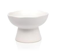 Gamelles surélevées pour chat - Mangeoire en céramique pour chats à face plate et petits chiens, design sans stress pour une protection de la colonne vertébrale et une alimentation confortable