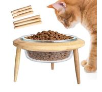 Gamelles Surélevées Pour Chat - Plat Surélevé Pour Animaux De Compagnie, Station D'alimentation Anti-vomissements, Support D'eau Antidérapant | Plate-forme De Salle À Manger Confortable Pour Chats, Ma