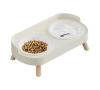 Gamelles surélevées pour chien - Mangeoire antidérapante en céramique pour une meilleure ingestion, station pour animaux de compagnie pour petites créatures, résidence intérieure et jardin extérieur