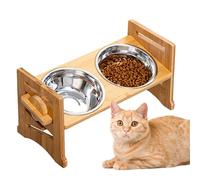 Gamelles surélevées pour chien - Support antidérapant réglable pour gamelle pour chien, station d'alimentation pour animaux de compagnie, pour manger en extérieur et intérieur, chats, amis, eau